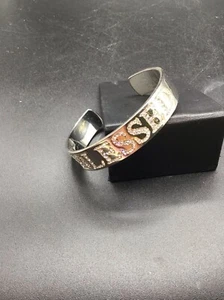 Diamonique x Lisa Freede Blessed Cuff Bracelet Designer Signed QVC Designer - Picture 1 of 7