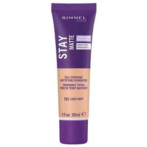 RIMMEL LONDON 🦋 Stay Matte Foundation Full Coverage 30 ml - LIGHT BUFF 102 🦋 - Picture 1 of 3