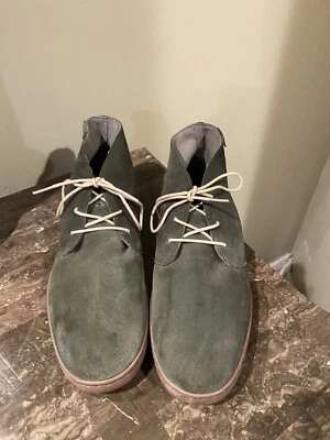 Cole Haan 1928 Mens Sz 11 Green Suede Chukka Ankle Boots Shoes - Image 1 of 4