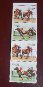 Briefmarken USA POSTFRISCH - Scott #2756 - #2759 Sportpferde 29c (1993) gefaltet - Bild 1 von 1