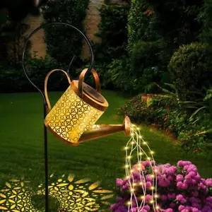 Solar Watering Can Light LED String Lights Waterproof Dual Mode Water Can Lights - Picture 1 of 24