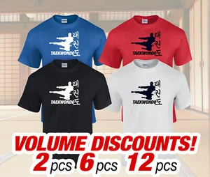 Taekwondo T-Shirt TKD Shirt Korean Kampfsport Kicker Herren Unisex Shirts Paket - Bild 1 von 5