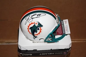 MIAMI DOLPHINS JASON TAYLOR #99 SIGNIERT RIDDELL MINI HELM HOF 2017 JSA - Bild 1 von 2