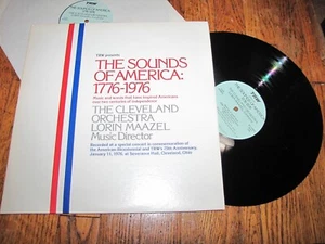 T HE CLEVELAND ORCHESTRA MAAZEL - THE SOUNDS OF AMERICA 1776-1976 - DOUBLE LP - Picture 1 of 2