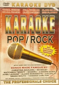 KARAOKE: POP ROCK DVD VIDEO NO KARAOKE MACHINE NEEDED OLD SCHOOL - Picture 1 of 3