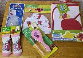 Nuevo Set de Regalo Plaza Sésamo Toalla con Capucha y Paño de Lavado Cepillo Tapa Botines, T8MIS Foto 1 de 1