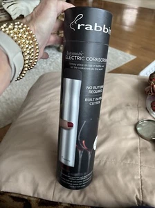 Rabbit W6316 Automatic Electric Corkscrew Silver FACTORY SEALED NEW - Picture 1 of 6