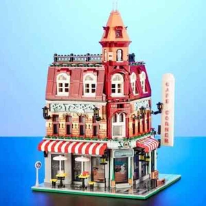 City Coffee House Building Blocks Set for Adults, Street View With Led Light Toy - Picture 1 of 6