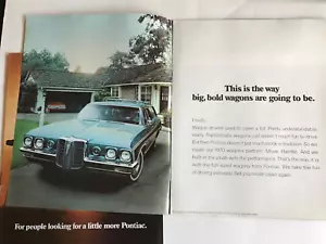 PONTIAC WAGONS: MORE PONTIAC FOR GREAT FAMILY SPACE 1970 CAR BROCHURE - Picture 1 of 2