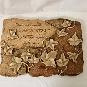 Vintage Stepping Stone Home Blessing Wall Art Plaque Psalm 16:11 Scripture - Picture 1 of 7