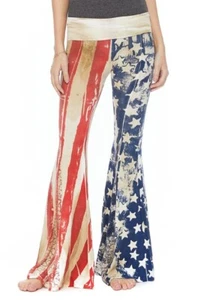 Neu T-PARTY USA FLAGGE Patriot YOGA Hose, S M L XL - Bild 1 von 4