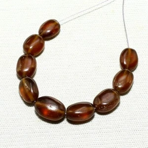 Cuentas de hessonita natural de 22,20 quilates piedras preciosas sueltas tamaño 8x7 mm a 10x7 mm 9 piezas - Imagen 1 de 6