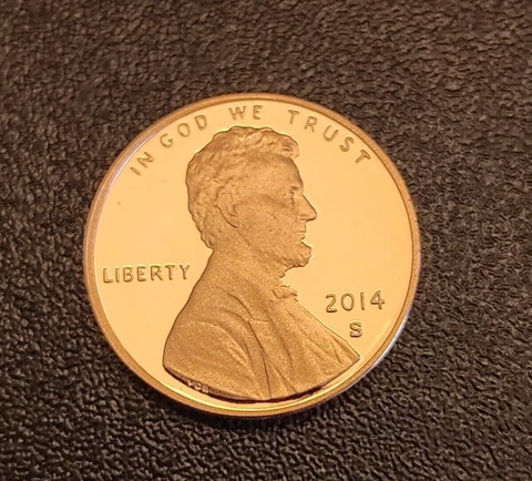 2014 S Proof Lincoln Shield Cent  - From a Proof Set - Free Shipping Cover
