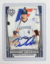 2021 Brandon Lockridge Minor league Signed Rookie Hudson Valley Renegades Auto