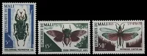 Mali 1967 - Mi-N.o 151-153 ** - Estampillada sin montar o nunca montada - insectos / insectos - Imagen 1 de 1