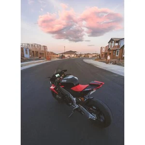 Aprilia RSV4 1100 Factory Motorcycle Art Print #002 for Enthusiasts - Picture 1 of 12