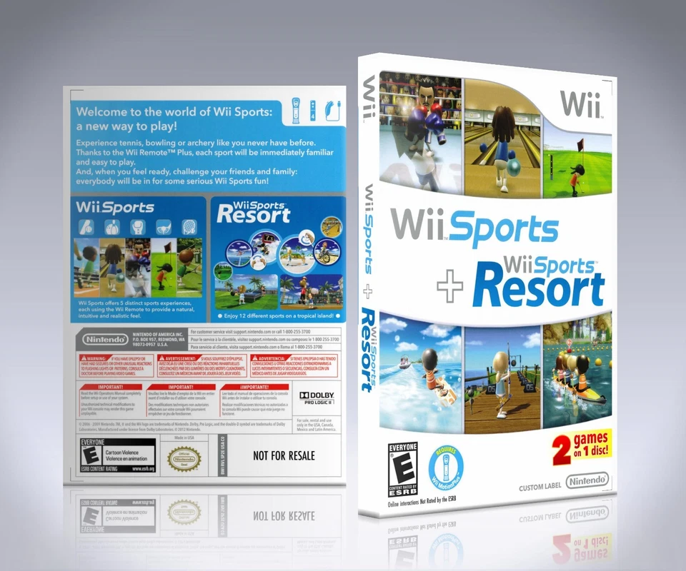 Funda de repuesto Wii - SIN JUEGO - Wii Sports y Wii Sports Resort Foto 1 de 1