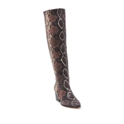 Vince Camuto VC NESTLE Malva Multicolor Serpiente Botas Hasta la Rodilla Tacones TALLA 6 Foto 1 de 4