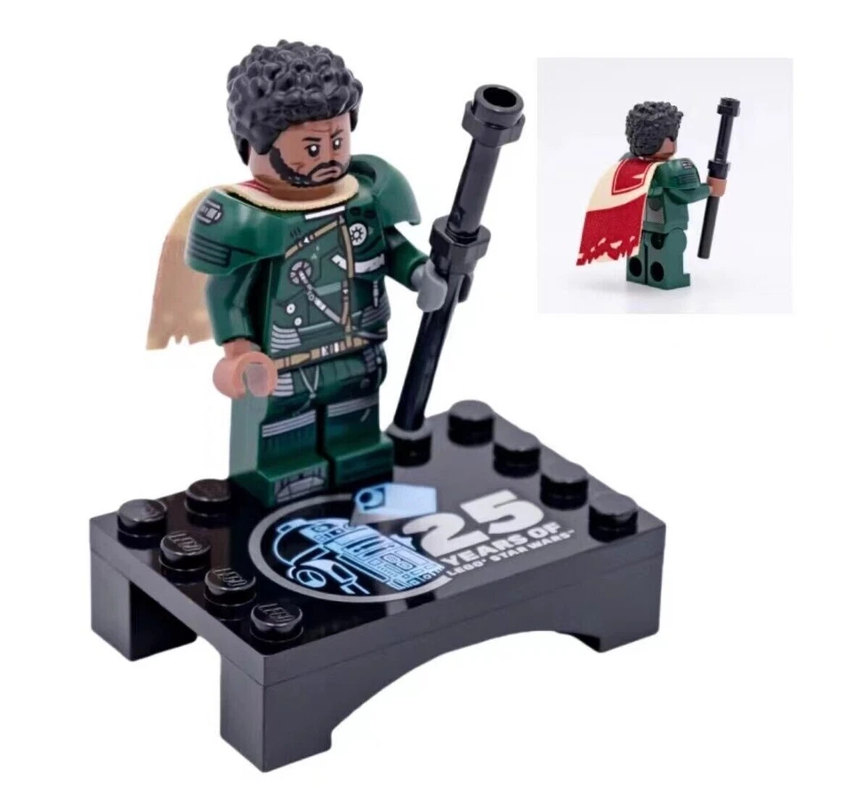 Lego Star Wars Qui-Gon Jinn Minifigure sw1334a Reddish Brown Variant From 75383