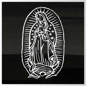 Lady Virgin Mary Guadalupe LARGE 15" Decal Sticker Mexican Virgen Catholic - Picture 1 of 1
