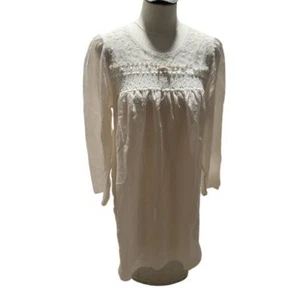 Camisón Vintage Carole Hochman Rosa Rubor Vintage Encaje Sedoso Volantes M Creo - Imagen 1 de 7