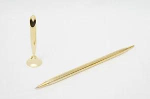 Gold Metal Twist Ballpoint Pen w/ 0.3' Gold Funnel High Quality for Pen Stand - Picture 1 of 5