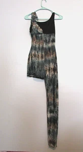 Curtain Call Black/Blue Dance Outfit Unitard Size Adult Medium EUC!!! - Bild 1 von 2