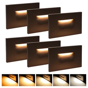 120V Stairway Lights Indoor, 3W 5CCT Dimmable LED Step Lights Indoor Outdoor,... - Picture 1 of 7
