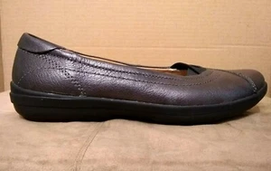 Women's COMFORTIVA RENEE Pewter Leather Orthopedic Loafer Flats US-6.5-W f483 - Picture 1 of 12
