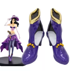 Straw Hat Pirates Nico Robin Anime Manga Cosplay Shoes Boots X002 - Picture 1 of 6