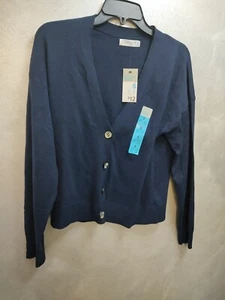 Prime Mark Boys Navy Cardigan Size 10/12 Small Nwt - Picture 1 of 3