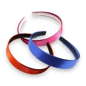 2 cm (0,8 Zoll) Satin Feel Alice Band Haar Stirnband - Schule Farben Zubehör - Bild 1 von 10