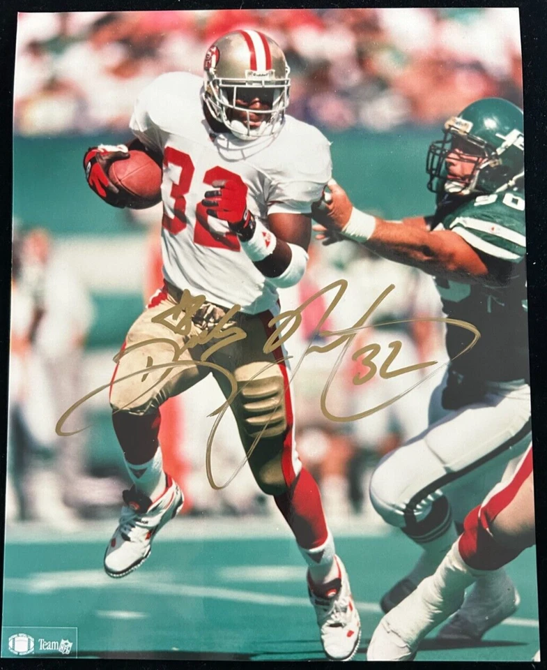 Foto autografiada firmada por Ricky Watters - San Francisco 49ers - Certificado de autenticidad Foto 1 de 1