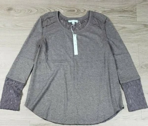 She + Sky Damen Pullover grau Spitze Gr. Small - Bild 1 von 7