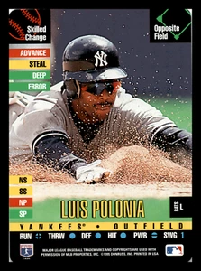 1995 Donruss Top of the Order Luis Polonia New York Yankees  Mint - Picture 1 of 2