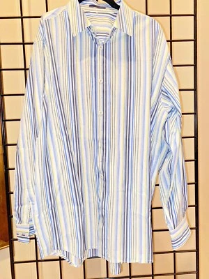 ELIE TAHARI Mens Striped Button Down Long Sleeve Shirt - Image 1 of 3