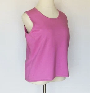Maglione canotta Denim & Co. NUOVO colore viola-rosa malva donna taglia 1X - Foto 1 di 6