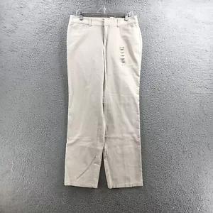 Dockers Trouser Pants Womens 12 Medium Beige Mid Rise Stretch Zip Fly Casual NEW - Picture 1 of 22