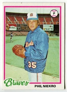 1978 Topps #10 Phil Niekro Atlanta Braves - Picture 1 of 2