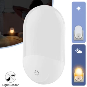 2x Automatic LED Night Light Plug in Energy Saving Dusk 2 Dawn Sensor Kids Light - Picture 1 of 12