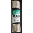 1pc new Bussmann BAF-10 ( 10 Amp ) 10A 250Vac FAST-ACTING Fuse