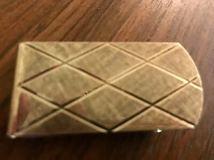 VINTAGE HARVEY AVEDON STERLING SILVER MONEY CLIP WITH GOLD OVERLAY - Picture 1 of 4