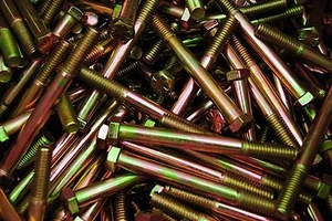 (50) Tornillos de tapa de zinc amarillo de 3/8-16 x 3-3/4" grado 8 pernos de cabeza hexagonal - Imagen 1 de 1