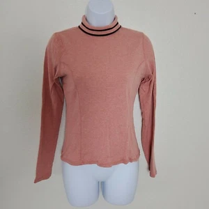 Banana Republic Peach Mock Turtleneck Sweater - Picture 1 of 9