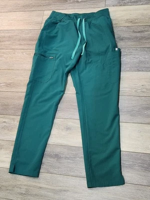 FIGS Scrub Pants Womens  Large Tall Hunter Green - Image 1 of 4