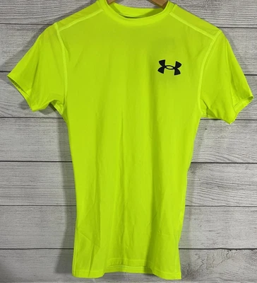 Under Armour Men's HEATGEAR OG Compression Shirt Neon Yellow 1387560 $35 - Image 1 of 4