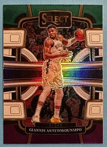 2023-24 Select Giannis Antetokounmpo #60 Concourse Green White Purple Prizm - Picture 1 of 3