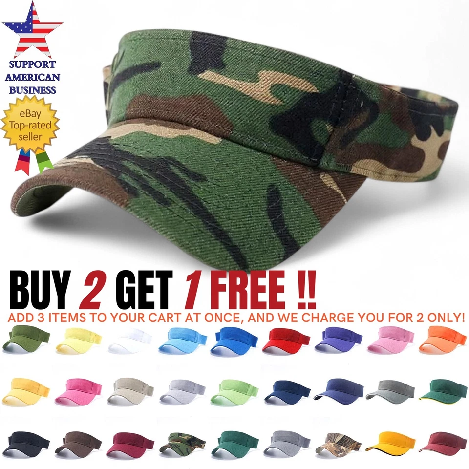 Boné masculino de praia tênis de golfe viseira chapéu de sol ajustável verão cores lisas feminino  - Imagem 1 de 3