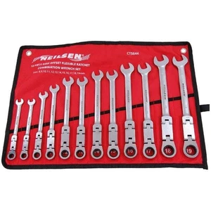 Double Flexi-Head Ratchet Spanner Set (Double Joint) 72-Tooth 8-19mm - CT5644 - Picture 1 of 3