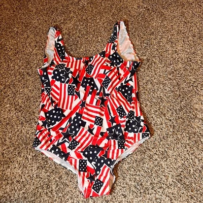 Traje de baño de una pieza con bandera americana para mujer XL estrellas patrióticas rayas EE. UU. Foto 1 de 3